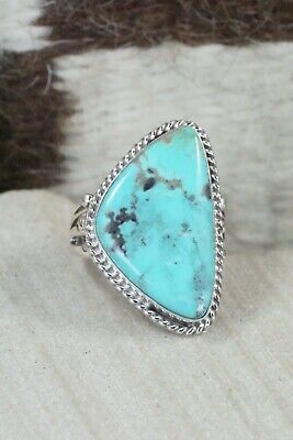 Turquoise & Sterling Silver Ring - Tom Dinesto - Size 6.5