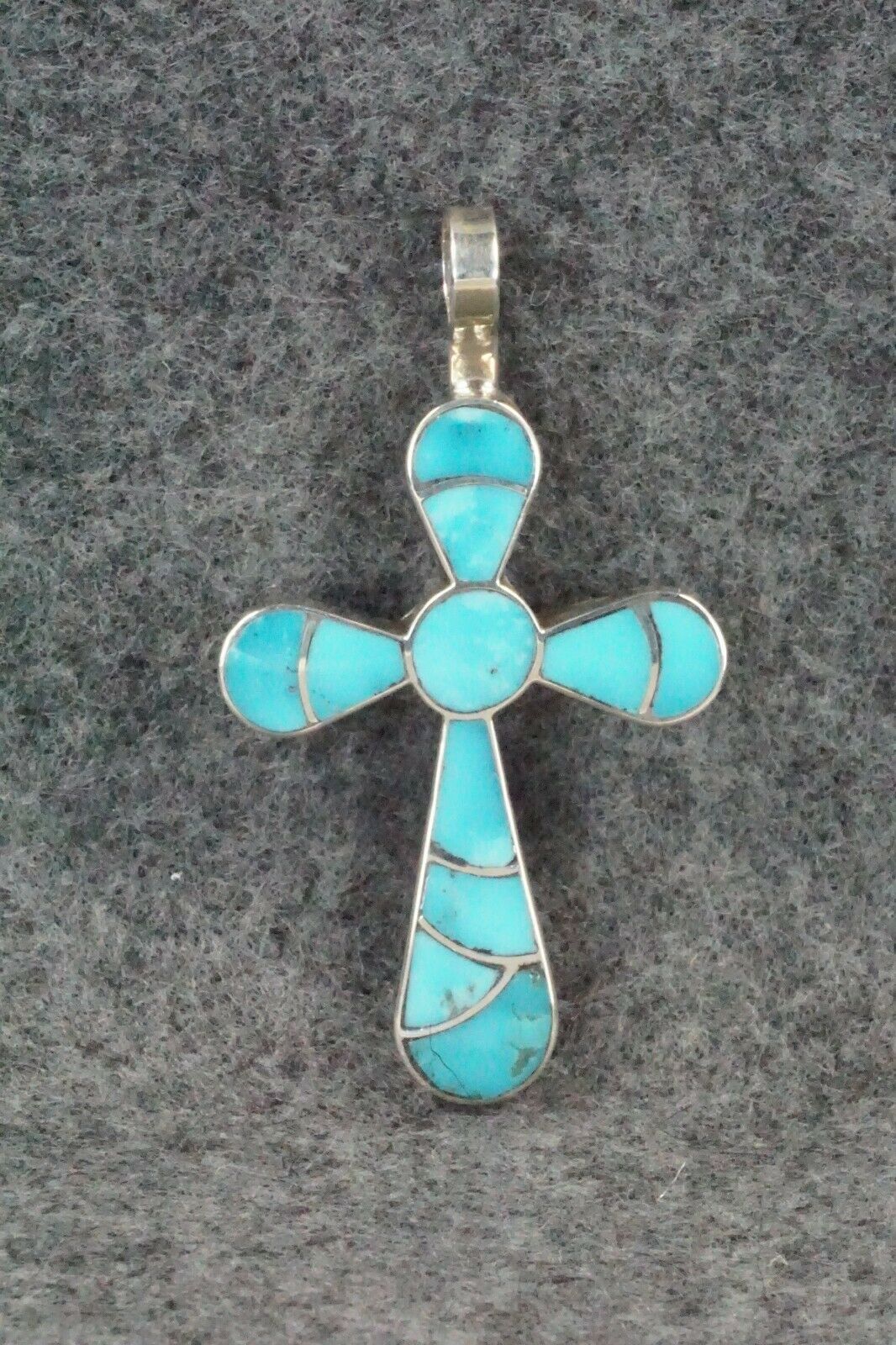 Turquoise & Sterling Silver Pendant - Lynelle Johnson