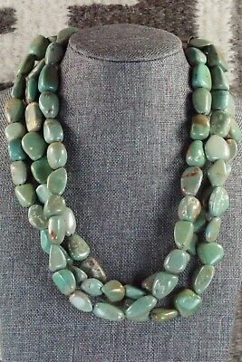 Turquoise & Sterling Silver Necklace - Navajo