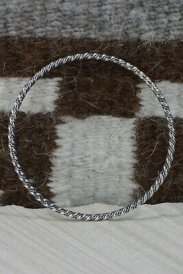 Navajo Sterling Silver Bangle Cuff - Elaine Tahe