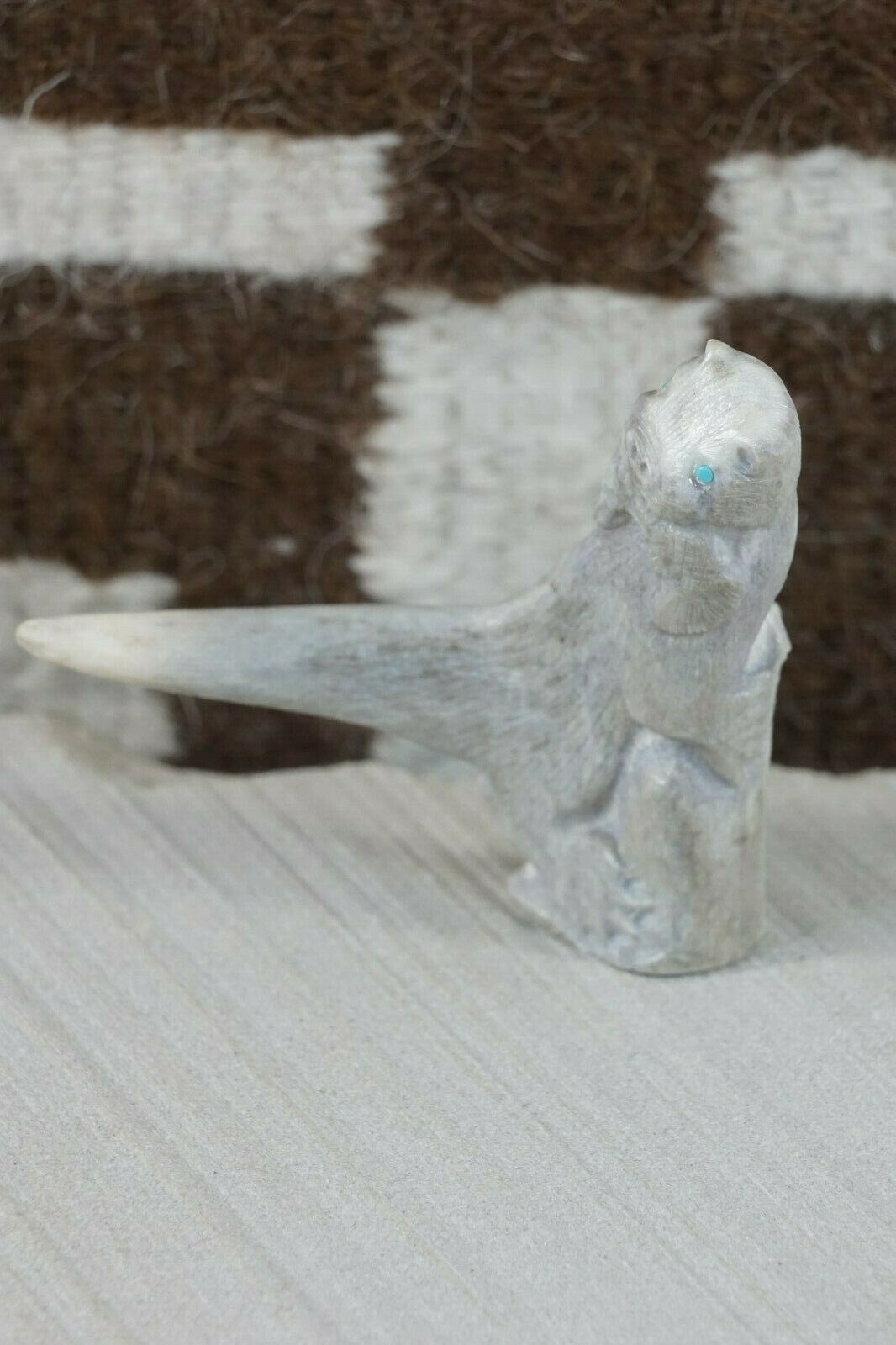 Otter Zuni Fetish Carving - Maxx Laate - High Lonesome Trading
