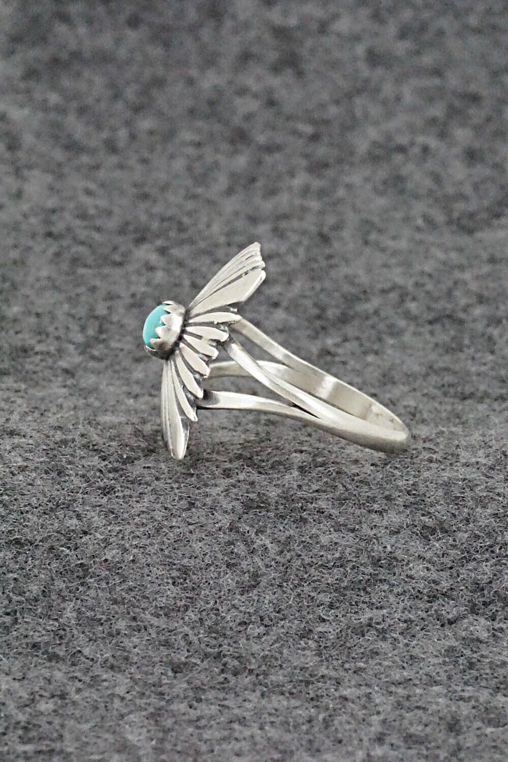 Turquoise & Sterling Silver Ring - Jamie Saunders - Size 7.25