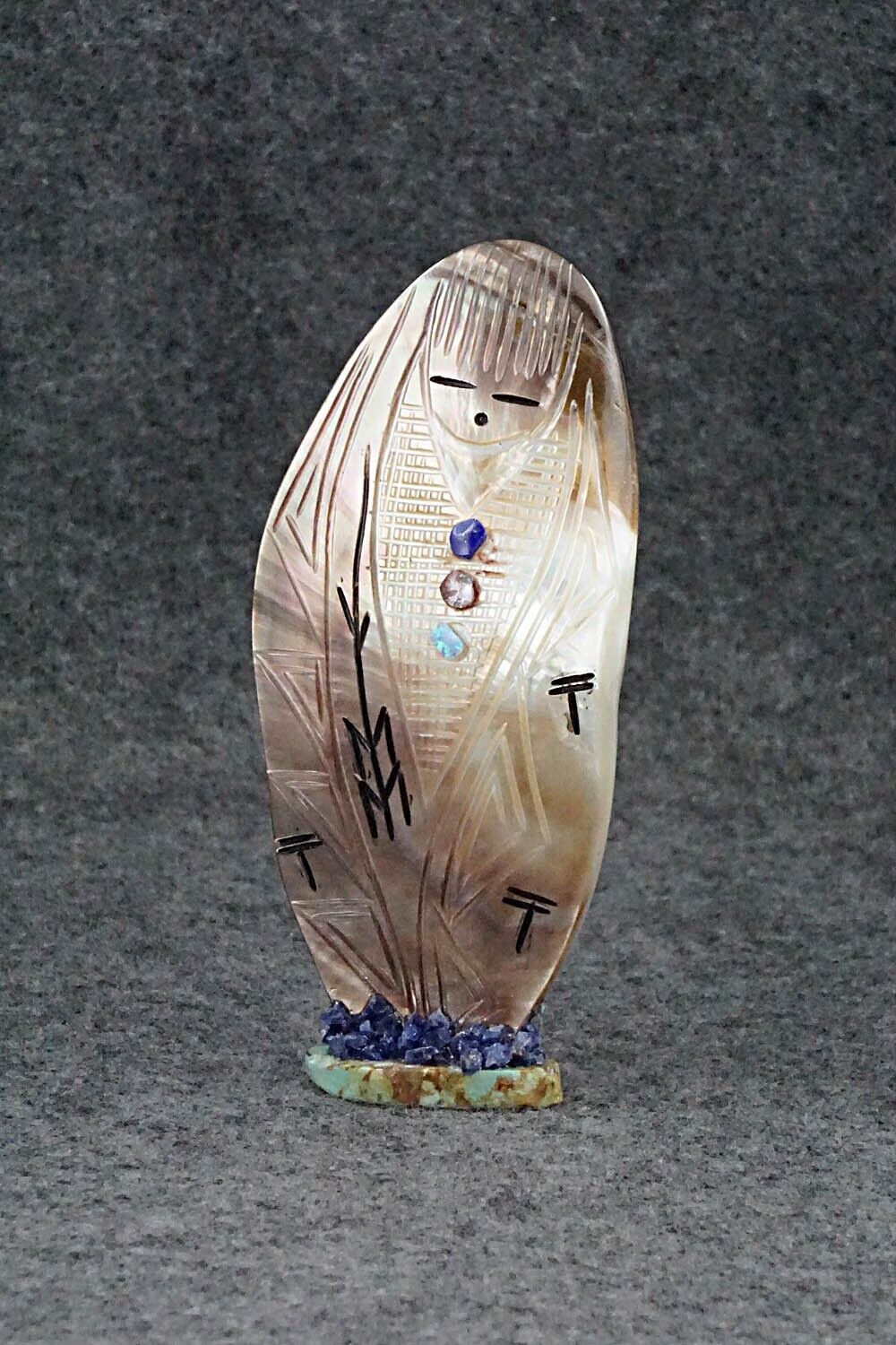 Corn Maiden Zuni Fetish Carving - Gloria Chattin