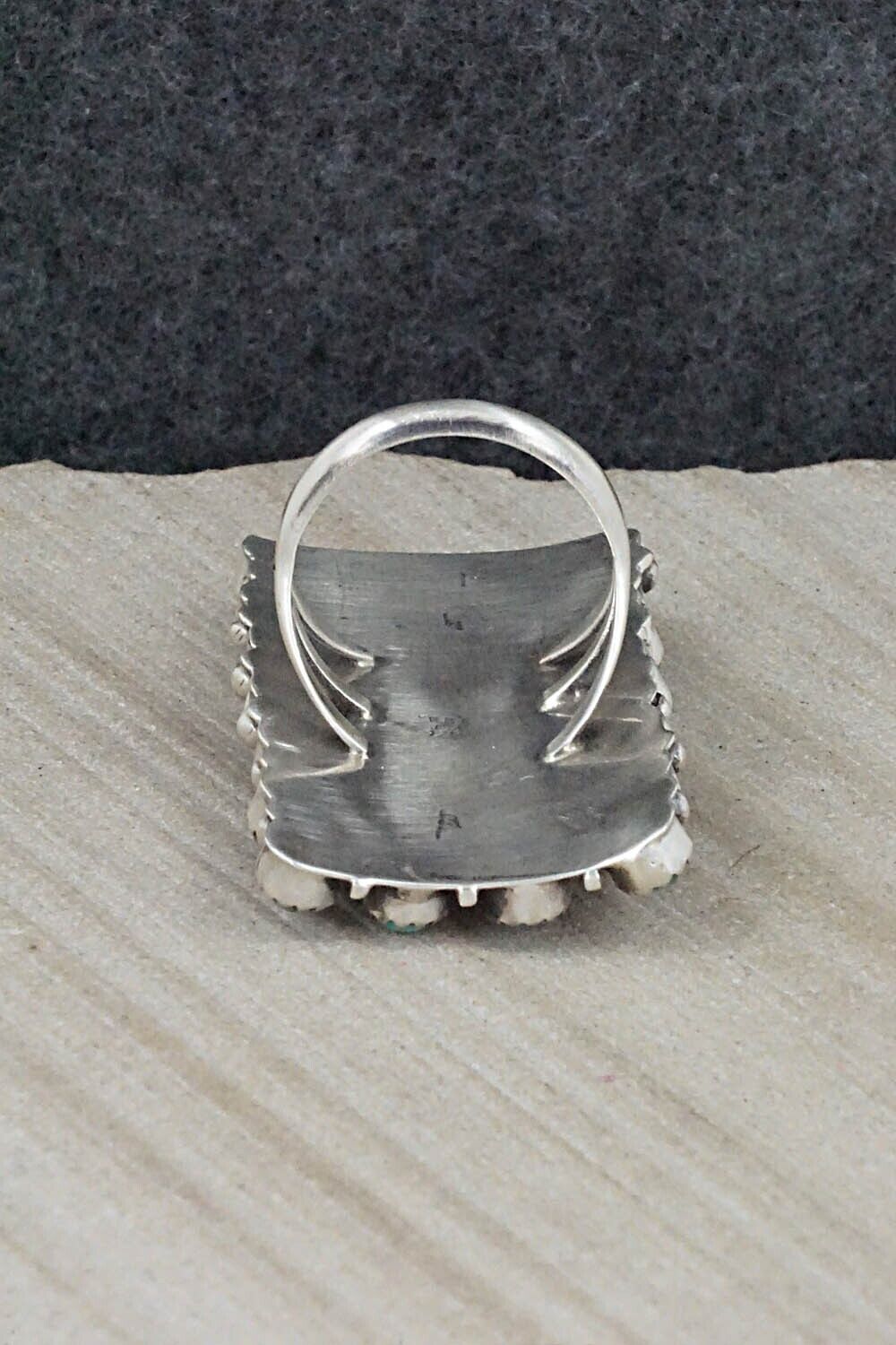 Turquoise & Sterling Silver Ring - Roberta Begay - Size 8