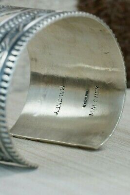 Navajo Sterling Silver Bracelet - Leonard Maloney