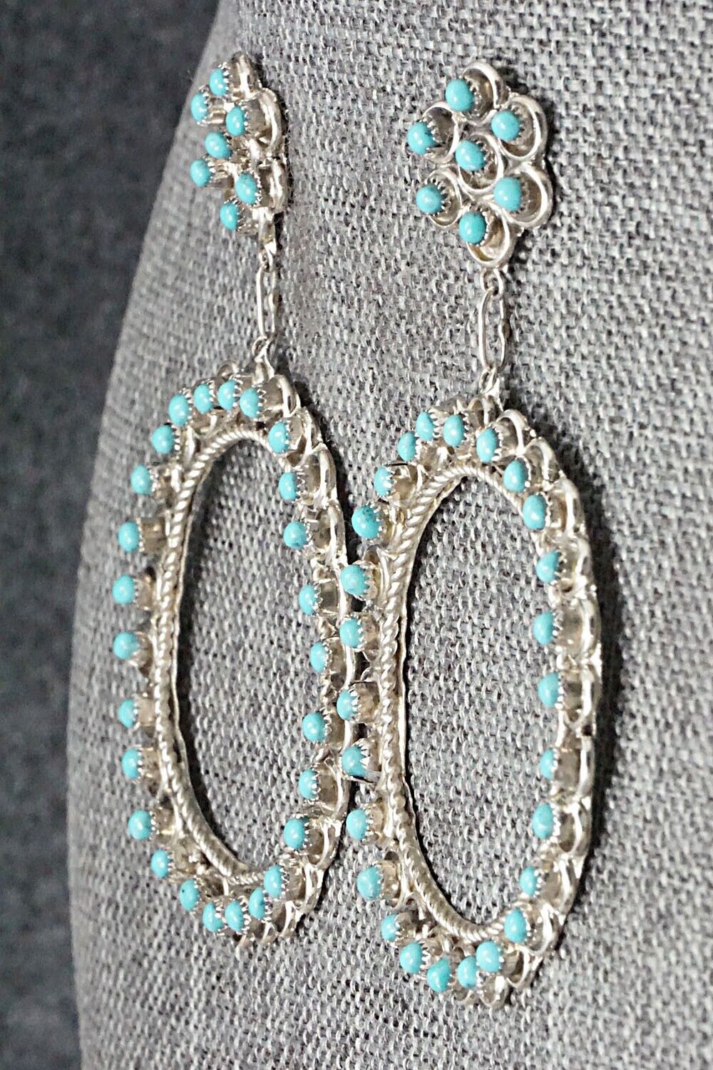 Turquoise & Sterling Silver Earrings - Waylon Johnson