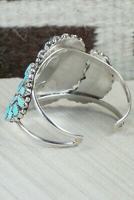 Turquoise and Sterling Silver Bracelet - Eunise Wilson