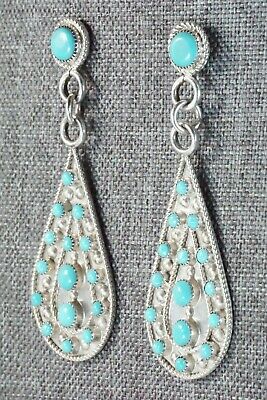 Turquoise & Sterling Silver Earrings and Pendant - Kenneth Hughte