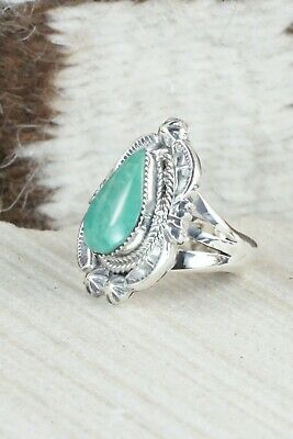 Turquoise & Sterling Silver Ring - Irvin Tsosie - Size 5