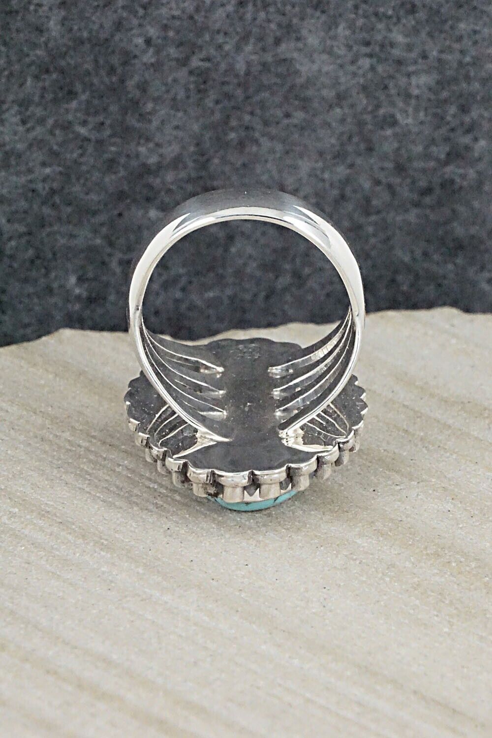 Turquoise & Sterling Silver Ring - Jimson Belin - Size 8.5