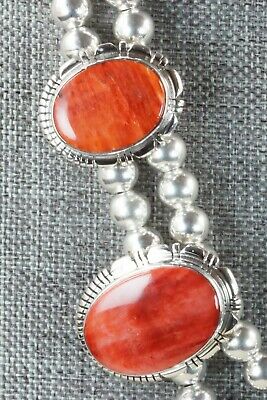 Spiny Oyster & Sterling Silver Necklace and Earrings - Richard Curley