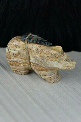 Bear Zuni Fetish Carving - Kevin Quam - High Lonesome Trading