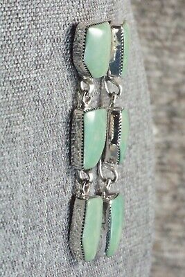 Turquoise & Sterling Silver Earrings - Greg Yazzie