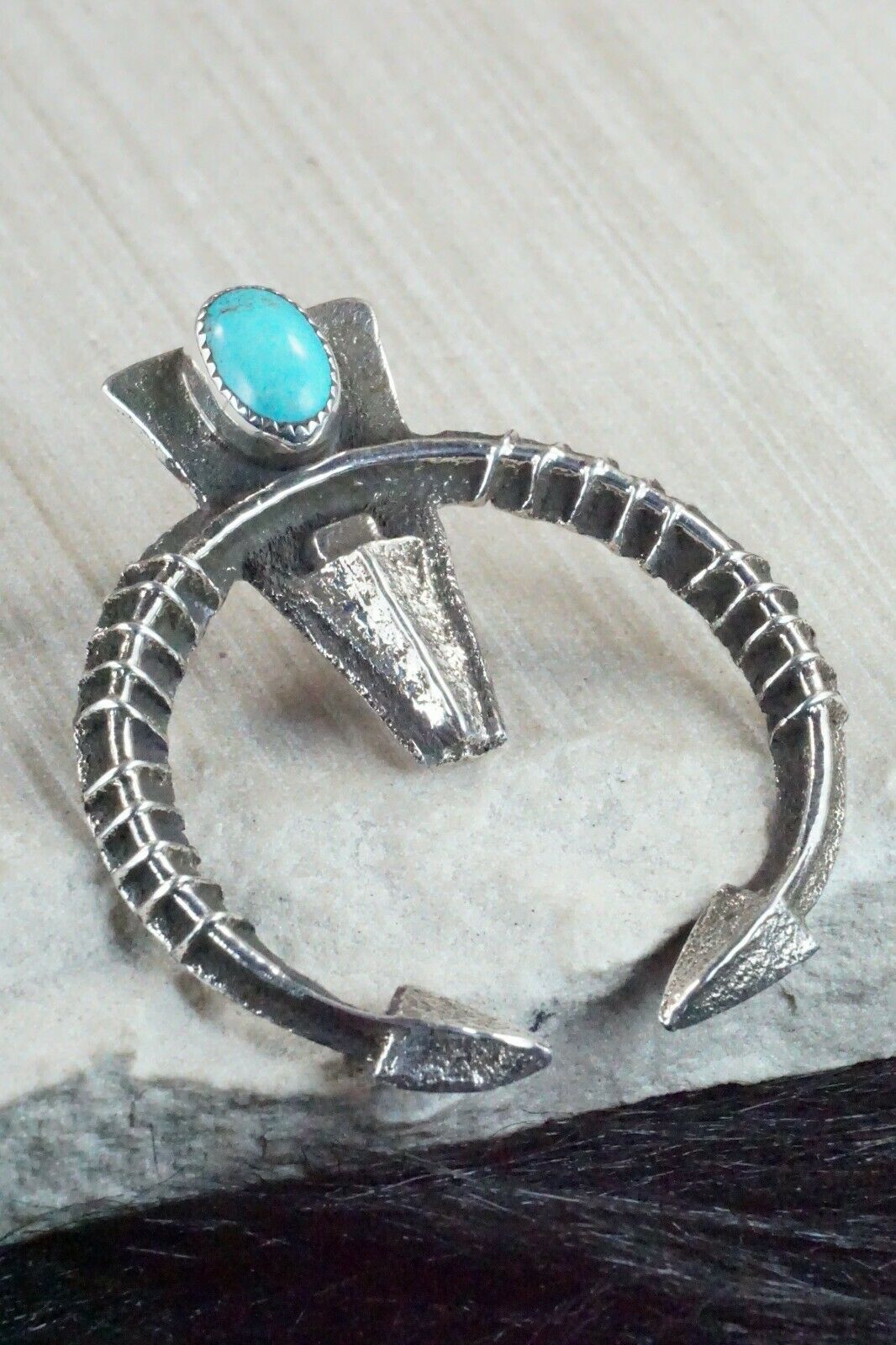 Turquoise and Sterling Silver Naja Pendant - Delbert Arviso