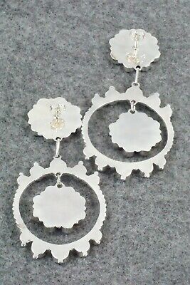 Turquoise & Sterling Silver Earrings - Bryant Othole