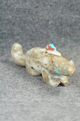 Mountain Lion Zuni Fetish Carving - Stewart Alanzo