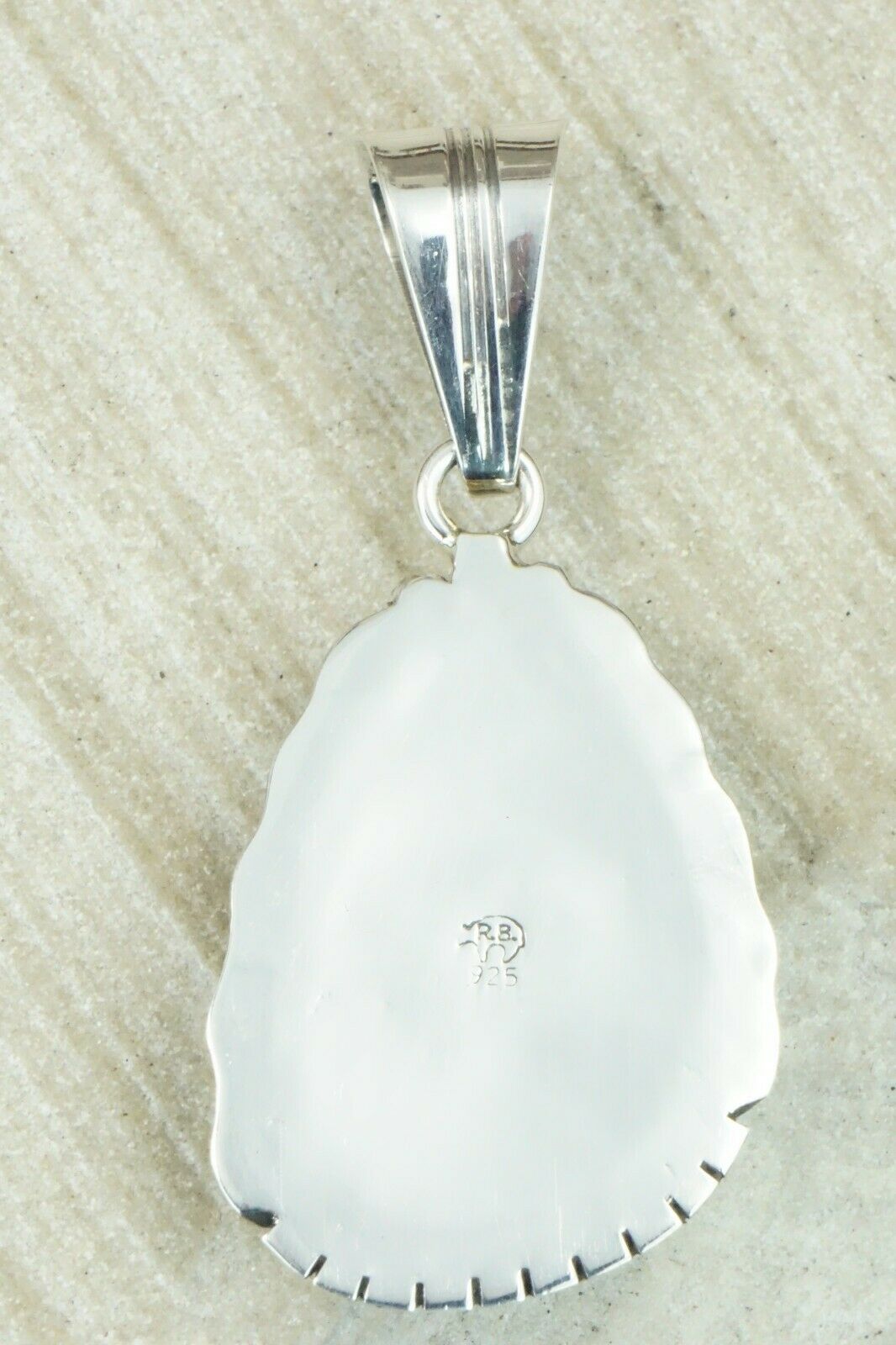 Turquoise & Sterling Silver Pendant - Samuel Yellowhair