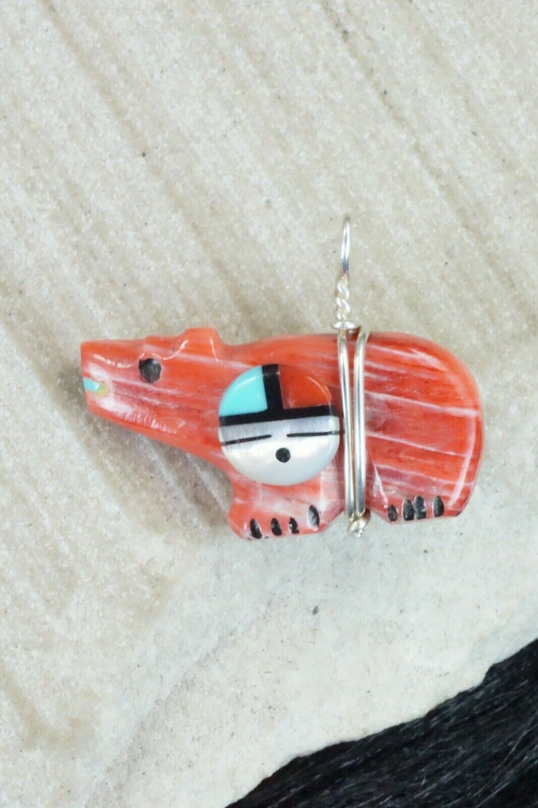 Spiny Oyster & Sterling Silver Pendant - Darrin Boone