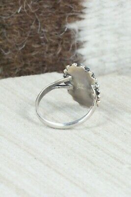 Turquoise & Sterling Silver Ring - Noretta Brown - Size 5.75