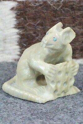 Rat Zuni Fetish Carving - Derrick Kaamasee - High Lonesome Trading