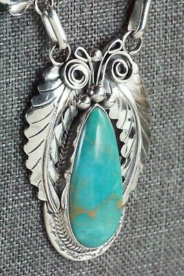 Turquoise and Sterling Silver Necklace - Davey Morgan