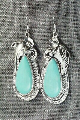 Turquoise & Sterling Silver Earrings - Davey Morgan