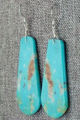 Turquoise & Sterling Silver Earrings - Lupe Lovato