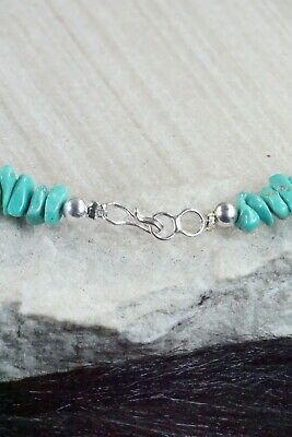 Turquoise & Sterling Silver Necklace - Navajo