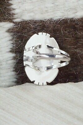 Turquoise & Sterling Silver Ring - Samuel Yellowhair - Size 6.75