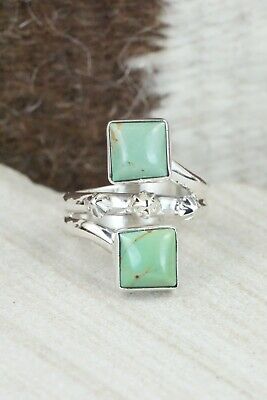 Turquoise & Sterling Silver Ring - Bobby Platero - Size 7.25