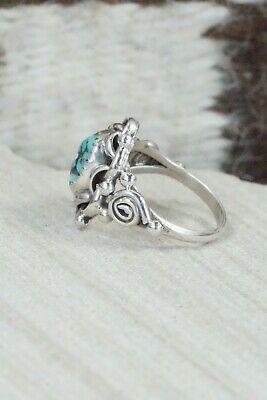 Turquoise & Sterling Silver Ring - Maritta Martinez - Size 6