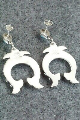 Turquoise & Sterling Silver Earrings - Lee Shorty