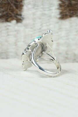 Navajo Turquoise and Sterling Silver Ring - Daniel Benally - Size 9.25
