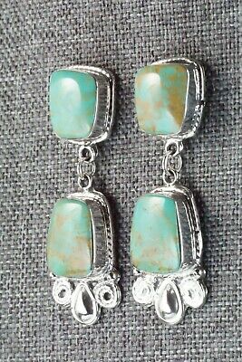 Turquoise & Sterling Silver Earrings - Greg Yazzie