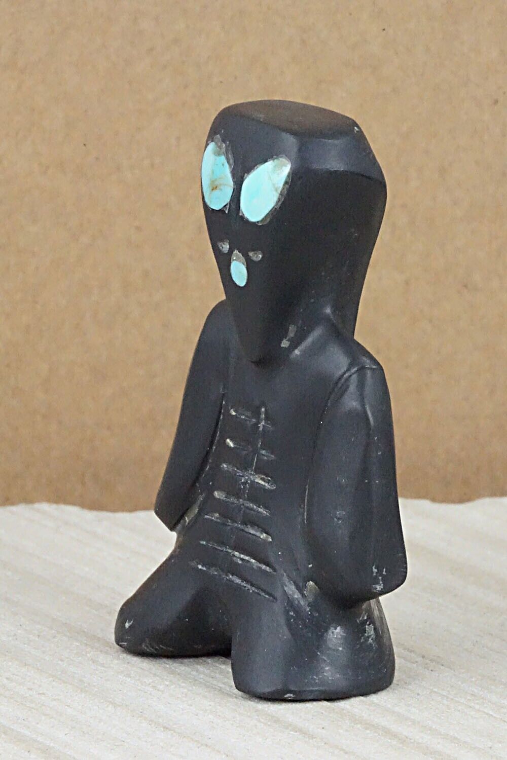 Alien Zuni Fetish Carving - Louise Ponchuella