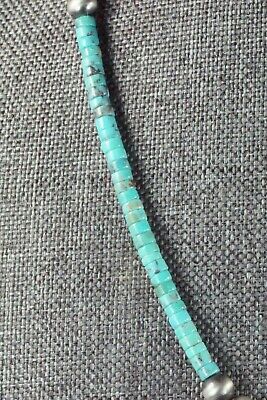 Turquoise & Sterling Silver Necklace - Navajo