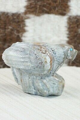 Eagle Zuni Fetish Carving - Derrick Kaamasee