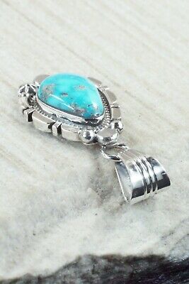 Turquoise and Sterling Silver Pendant - Daniel Benally