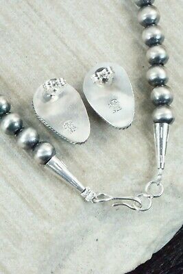 Turquoise & Sterling Silver Necklace and Earrings - Bobby Platero