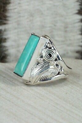 Turquoise & Sterling Silver Ring - Davey Morgan - Size 6.5