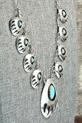 Turquoise & Sterling Silver Necklace - Leta Parker