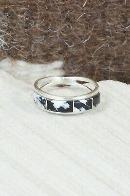 White Buffalo & Sterling Silver Ring - Gloria Waseta - Size 6.25