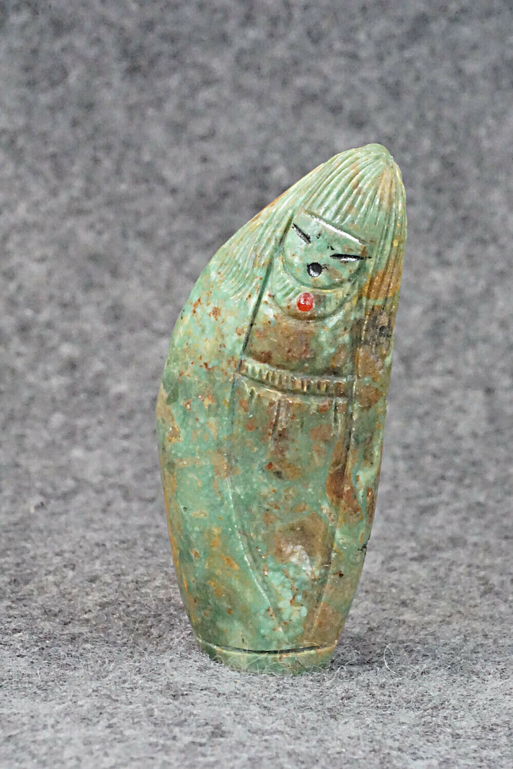 Corn Maiden Zuni Fetish Carving - Sandra Quandelacy