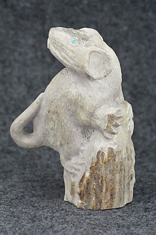 Mouse Zuni Fetish Carving - Maxx Laate