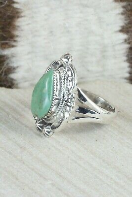 Turquoise & Sterling Silver Ring - Irvin Tsosie - Size 9