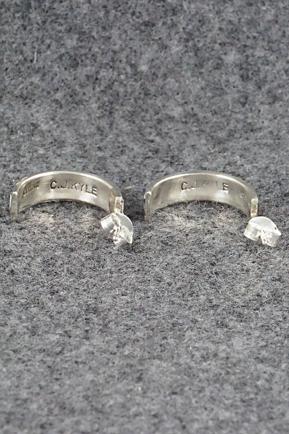 White Buffalo & Sterling Silver Earrings - Claresse Kylestewa