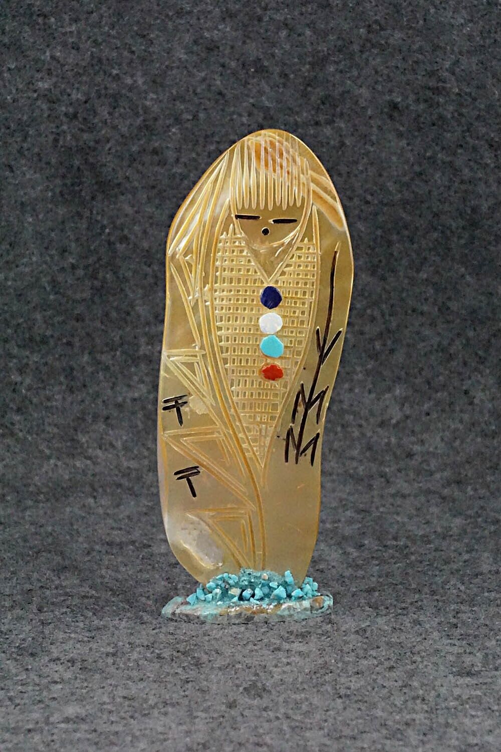 Corn Maiden Zuni Fetish Carving - Gloria Chattin