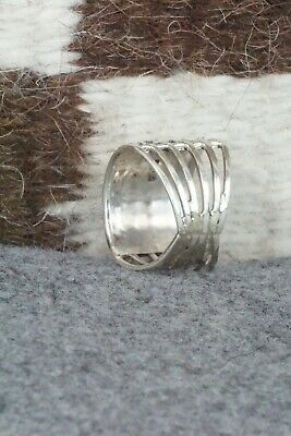White Buffalo & Sterling Silver Ring - Claresse Kylestewa - Size 7