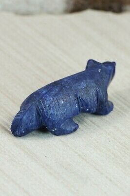 Badger Zuni Fetish Carving - Ronnie Lunasee