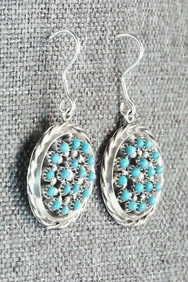 Turquoise & Sterling Silver Earrings - Stephen Haloo